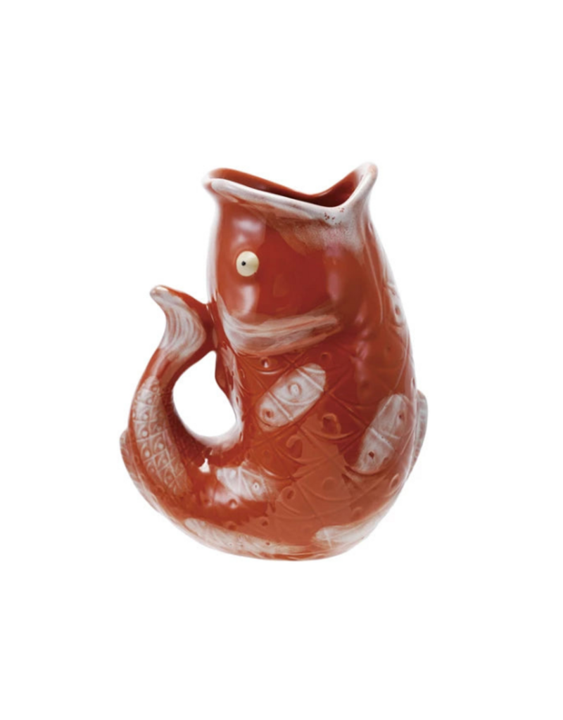 Creative Co-Op Fish Shaped Pitcher