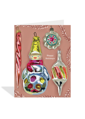 Rosy Ornaments Card