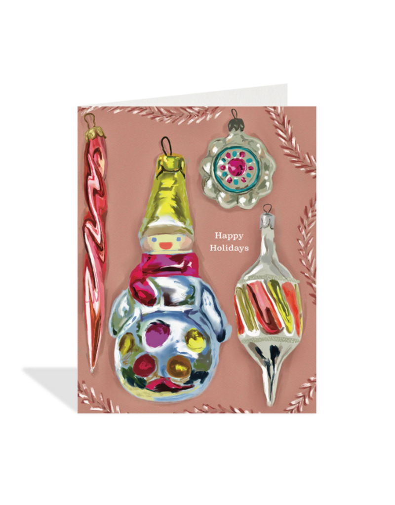 Rosy Ornaments Card