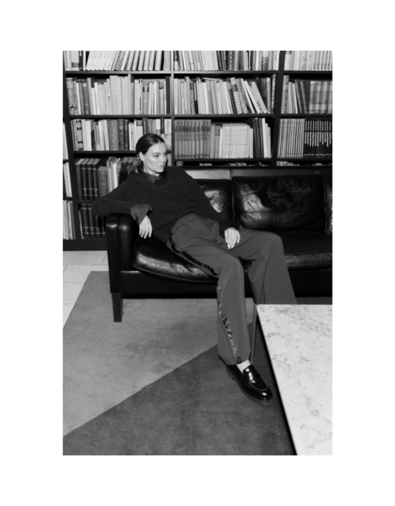 YAYA Black Mesh Top With Removeable Cuff & Collar by YAYA