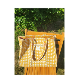 French Toast Weekend Tote in Gingham Golden by French Toast