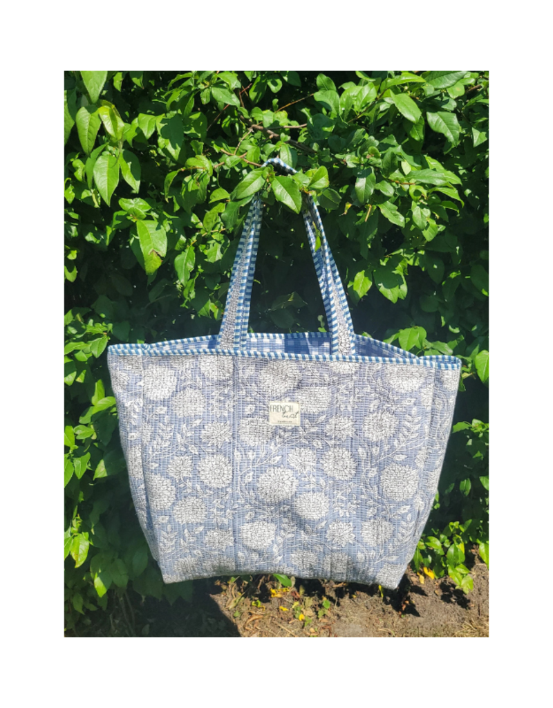 French Toast Weekend Tote in Gingham Blue by French Toast