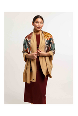 Fraas Floral Patchwork Scarf in Camel by Fraas