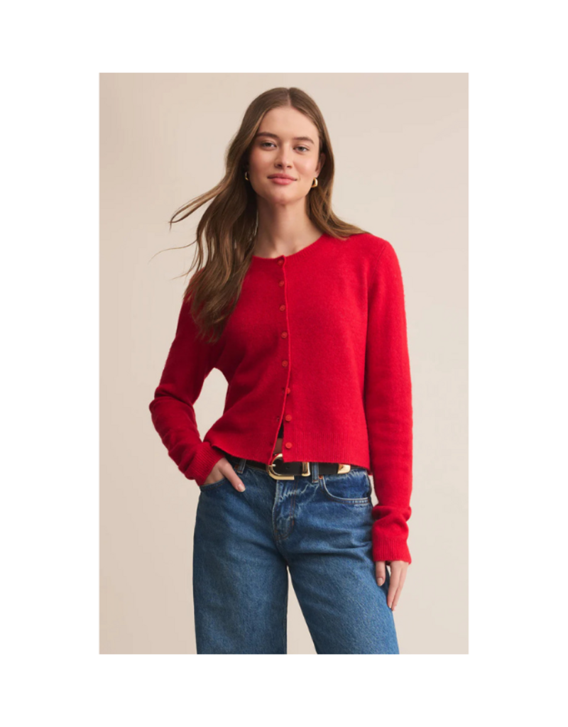 Z Supply Medina Cardigan in Festive Red by Z Supply