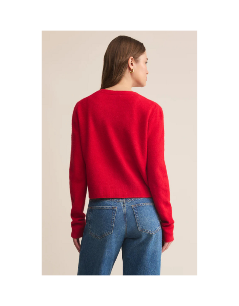 Z Supply Medina Cardigan in Festive Red by Z Supply