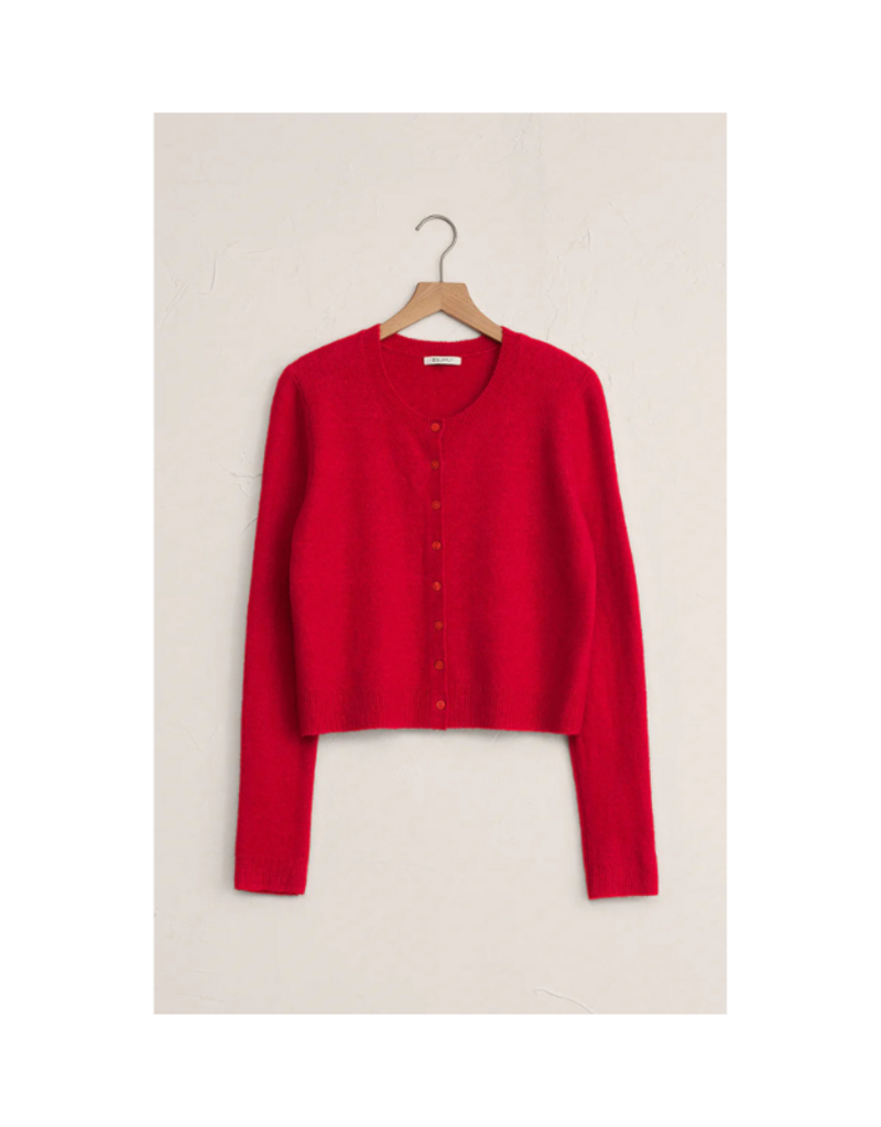 Z Supply Medina Cardigan in Festive Red by Z Supply