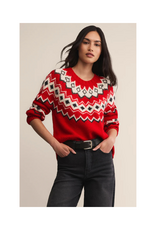 Z Supply Adornment Sweater in Festive Red by Z Supply