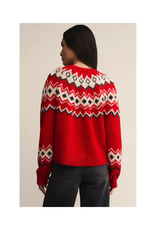 Z Supply Adornment Sweater in Festive Red by Z Supply