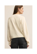 Z Supply Tie The Ribbon Sweater in Warm White by Z Supply