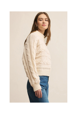 Z Supply Arctic Cable Sweater in Warm White by Z Supply
