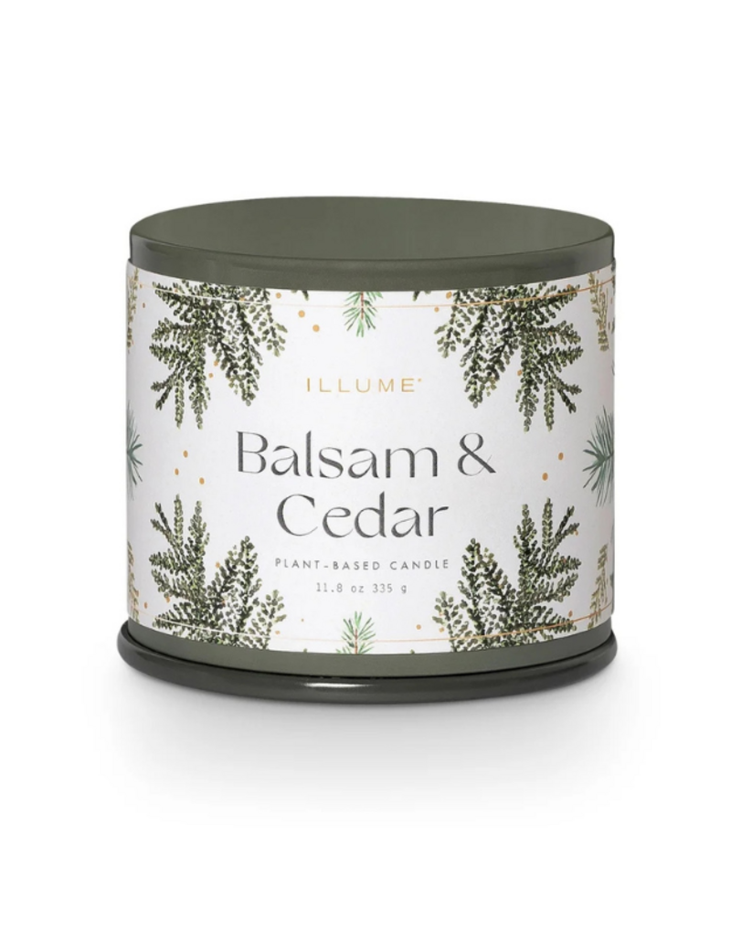 Illume Balsam & Cedar Large Tin Candle by Illume