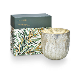 Illume Balsam & Cedar Boxed Crackle Glass Candle by Illume
