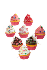 Foam Cupcake With Candy Ornament Assorted