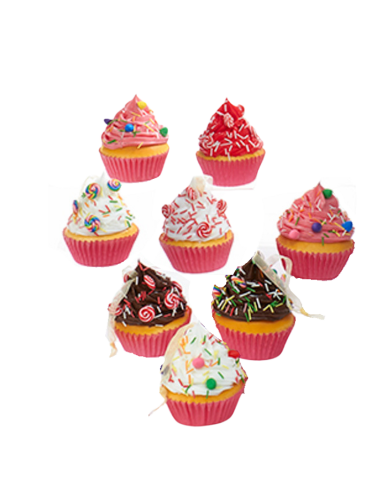 Foam Cupcake With Candy Ornament Assorted