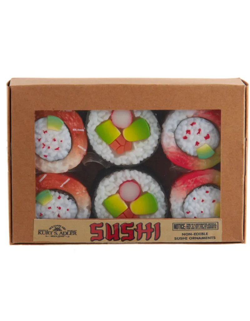 Box of Sushi Ornaments Set of 6