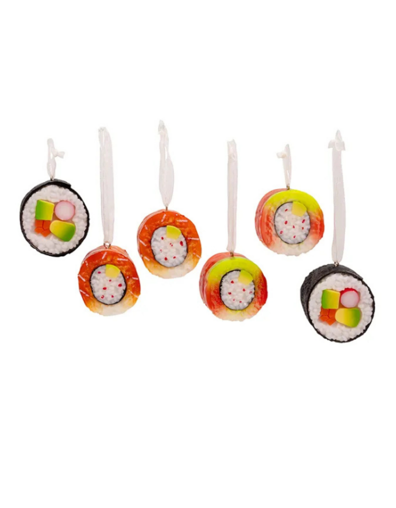 Box of Sushi Ornaments Set of 6
