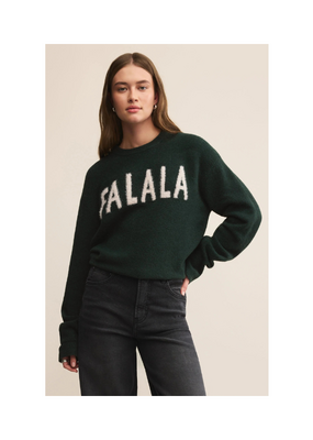 Z Supply FA LA LA Sweater in Garland Green by Z Supply