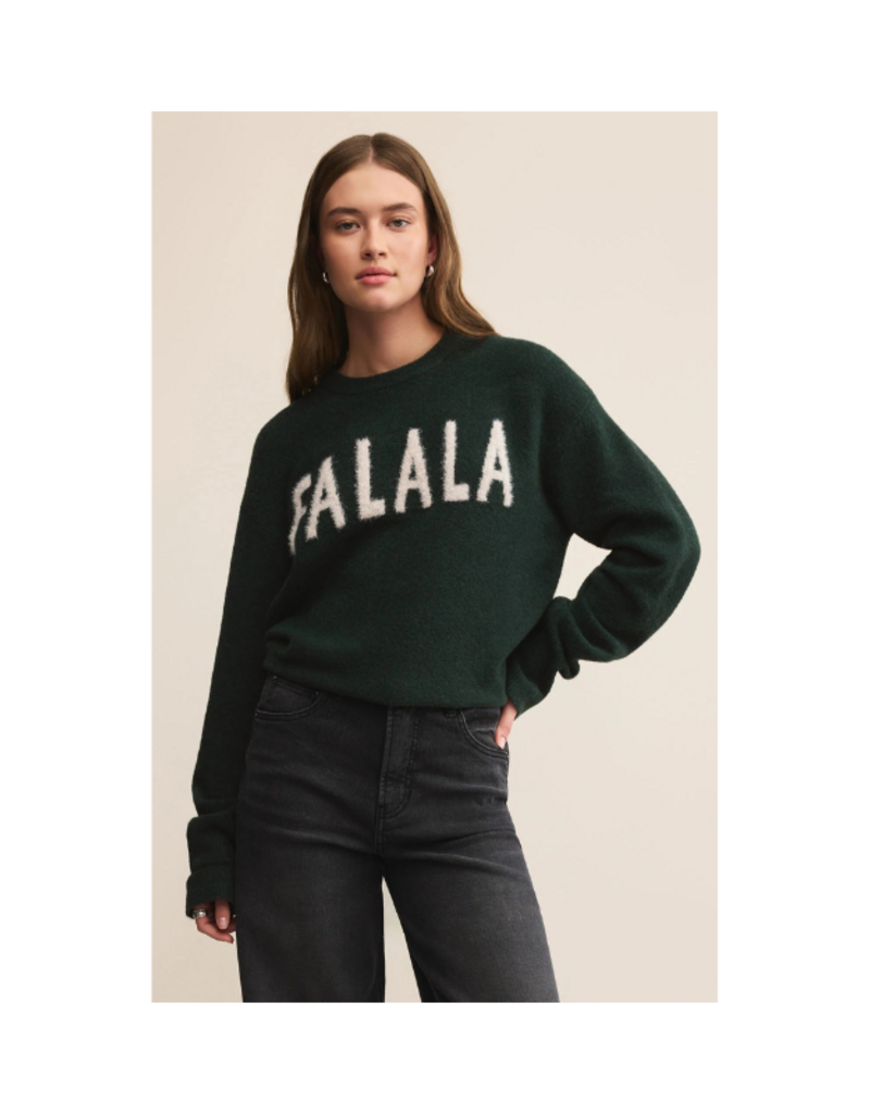Z Supply FA LA LA Sweater in Garland Green by Z Supply