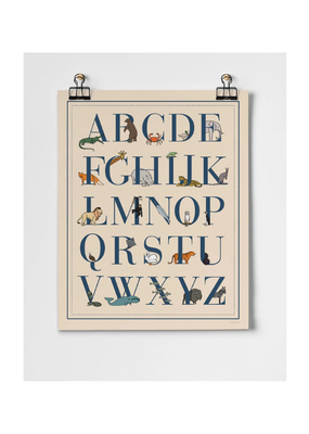 Animal Alphabet Fine Art Print