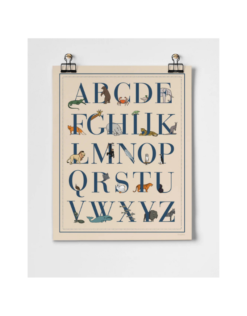 Animal Alphabet Fine Art Print