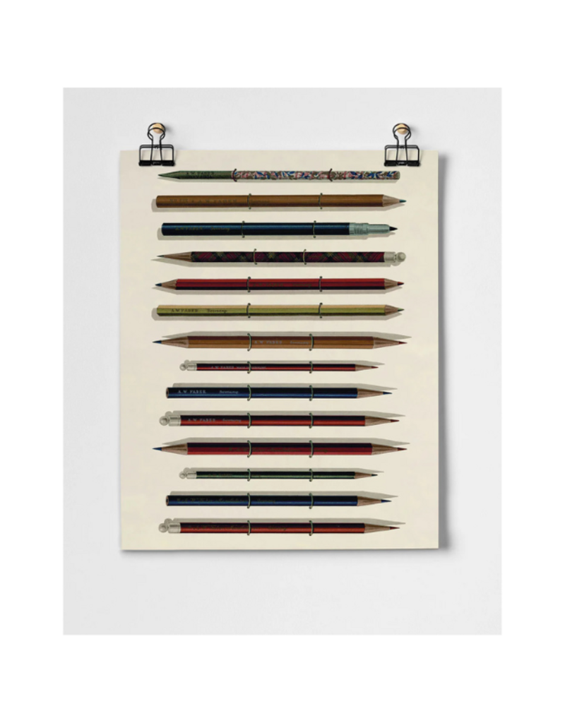 Vintage Pencils Fine Art Print