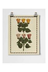 Cream Festival Of Flowers Fine Art Print