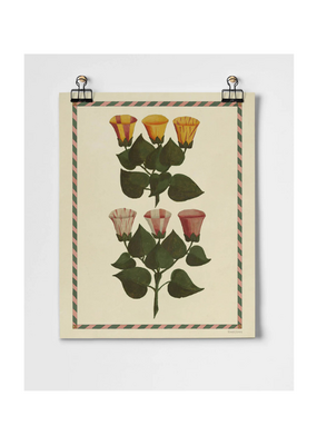 Cream Festival Of Flowers Fine Art Print