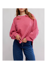 Free People Total Eclipse Tee in Hibiscus Pop by Free People