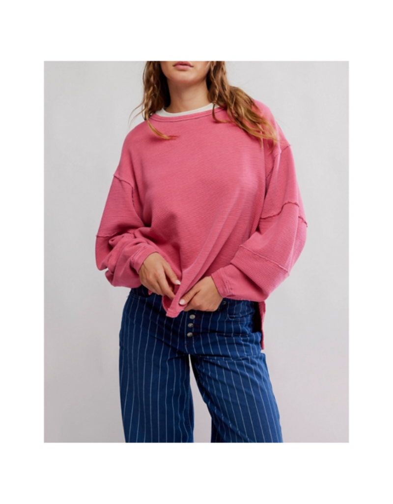 Free People Total Eclipse Tee in Hibiscus Pop by Free People