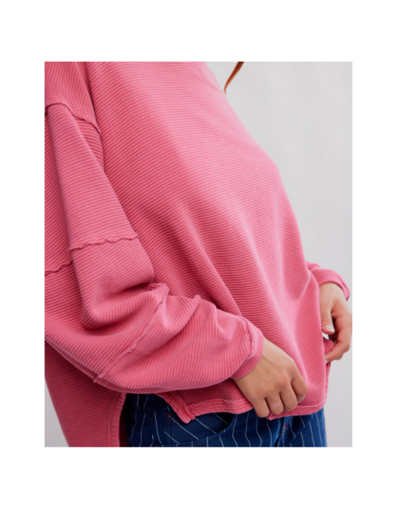 Free People Total Eclipse Tee in Hibiscus Pop by Free People