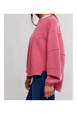 Free People Total Eclipse Tee in Hibiscus Pop by Free People