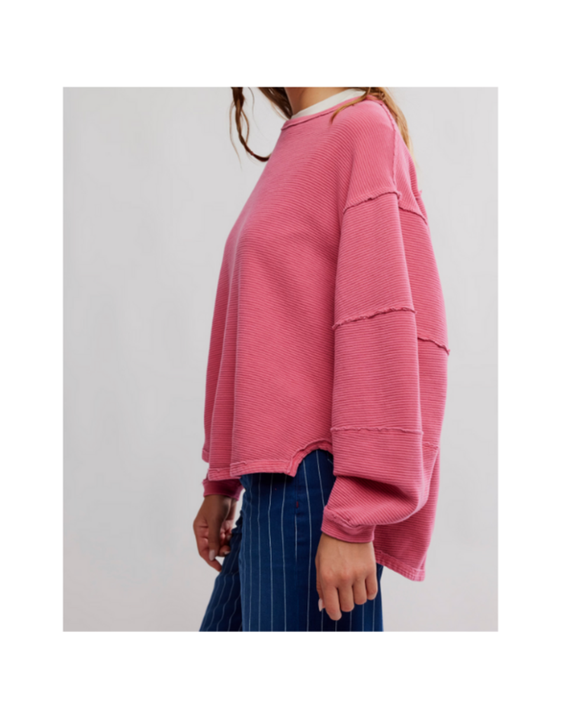 Free People Total Eclipse Tee in Hibiscus Pop by Free People