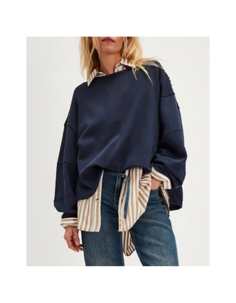 Free People Total Eclipse Tee in Deeper Iris by Free People