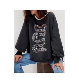 Free People Graphic Camden Sweater in Snake by Free People
