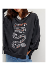 Free People Graphic Camden Sweater in Snake by Free People