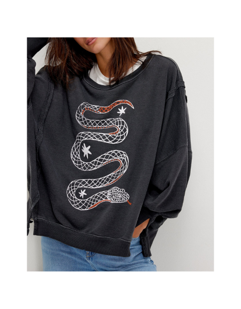 Free People Graphic Camden Sweater in Snake by Free People