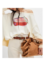 Free People Graphic Camden Sweater in Sardine Combo by Free People