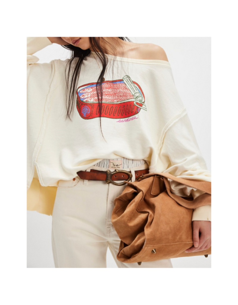 Free People Graphic Camden Sweater in Sardine Combo by Free People