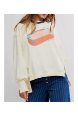 Free People Graphic Camden Sweater in Sardine Combo by Free People