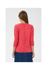 Saint Tropez Mila Roundneck Pullover in Honeysuckle Melange by Saint Tropez