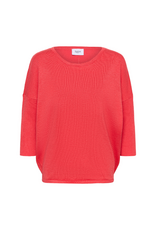 Saint Tropez Mila Roundneck Pullover in Honeysuckle Melange by Saint Tropez