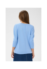 Saint Tropez Mila Roundneck Pullover in Kentucky Blue by Saint Tropez