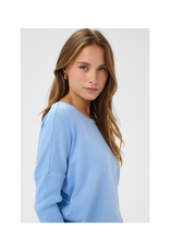 Saint Tropez Mila Roundneck Pullover in Kentucky Blue by Saint Tropez