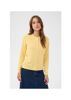 Saint Tropez Mila Cardigan in Lemon Drop Melange by Saint Tropez