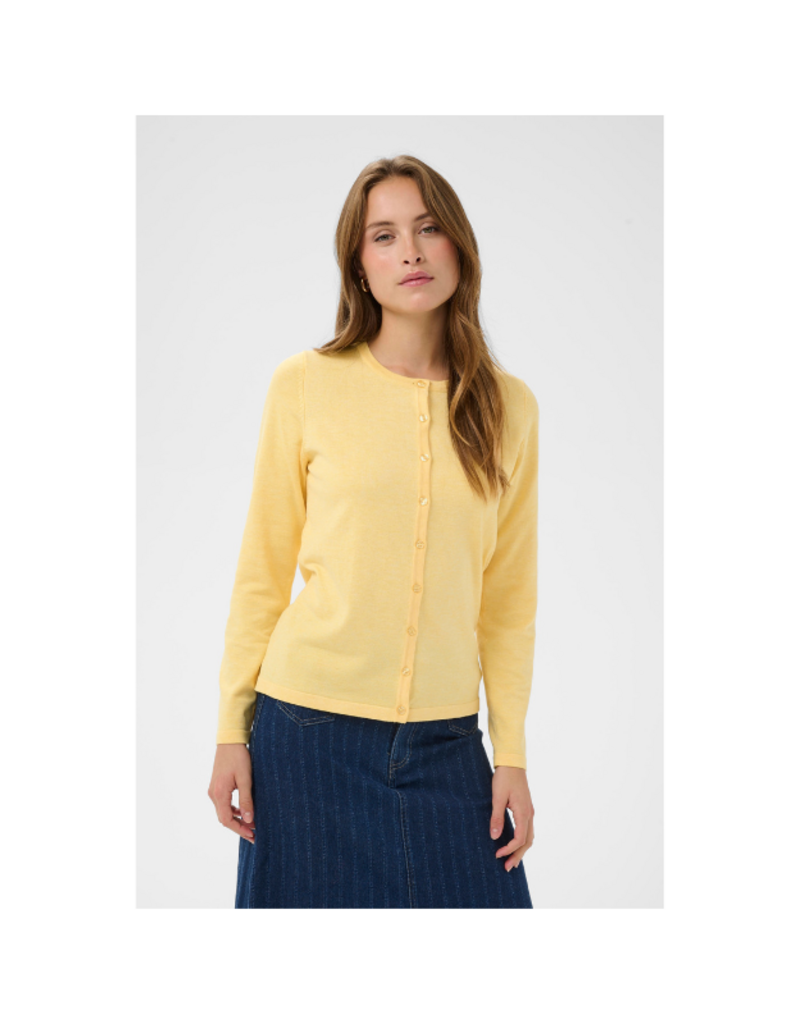 Saint Tropez Mila Cardigan in Lemon Drop Melange by Saint Tropez