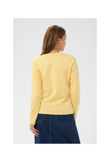Saint Tropez Mila Cardigan in Lemon Drop Melange by Saint Tropez