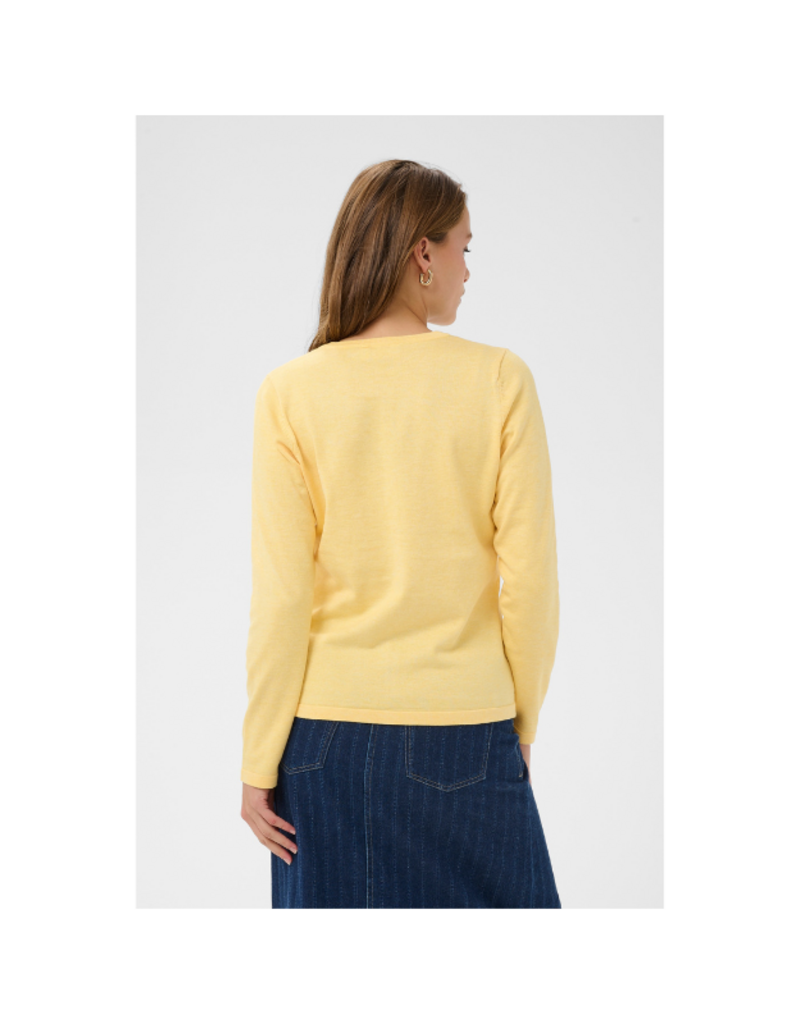 Saint Tropez Mila Cardigan in Lemon Drop Melange by Saint Tropez