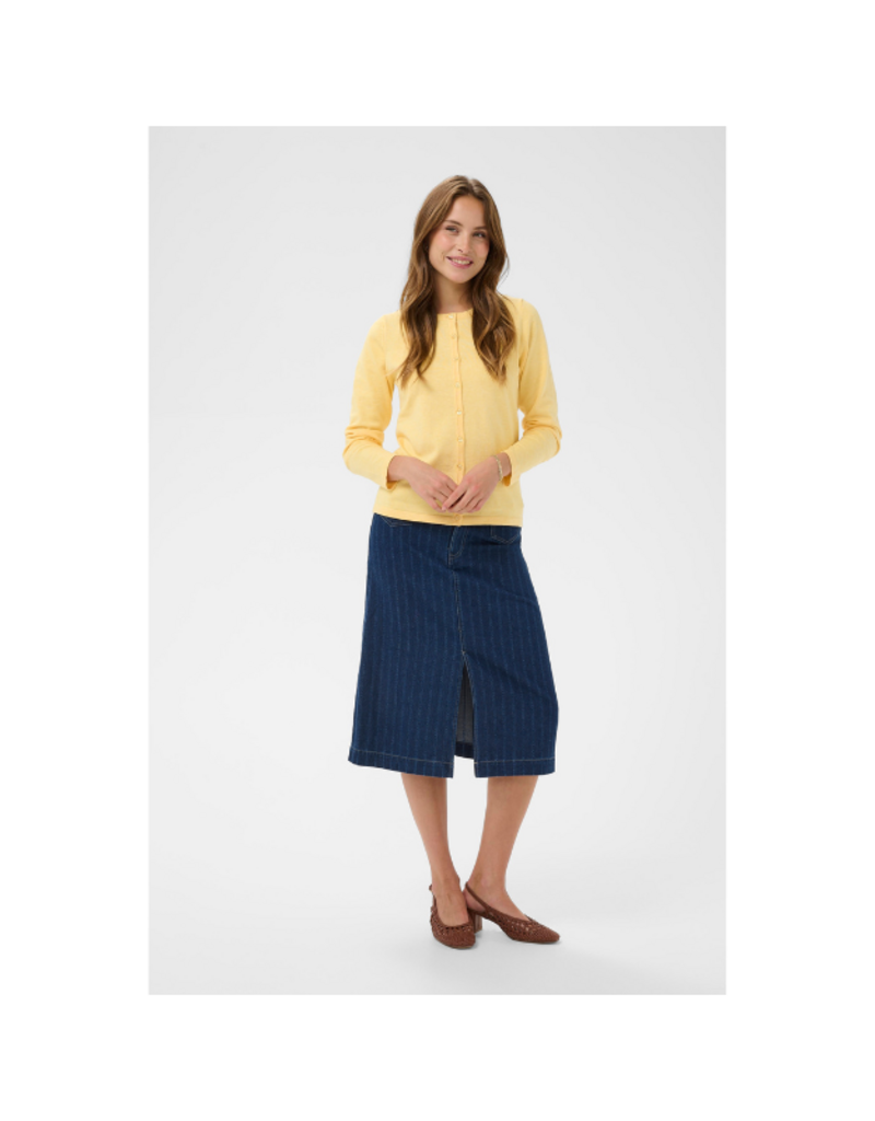 Saint Tropez Mila Cardigan in Lemon Drop Melange by Saint Tropez
