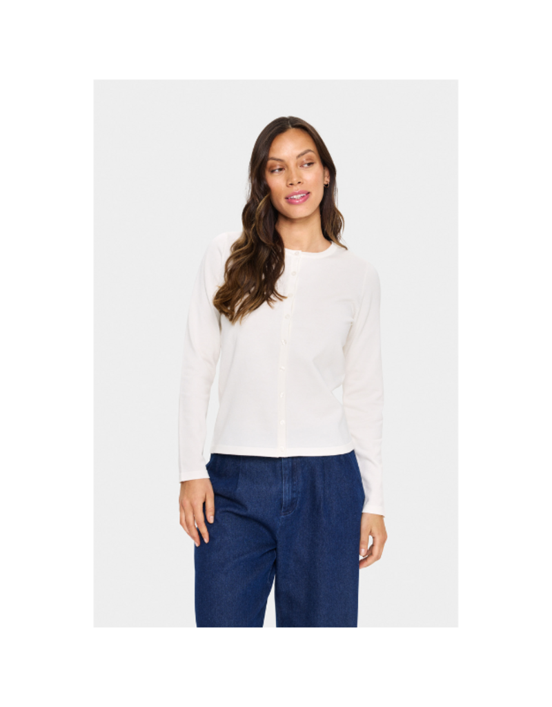 Saint Tropez Mila Cardigan in Ice by Saint Tropez