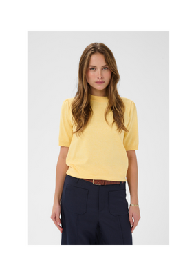 Saint Tropez Mila Shortsleeve in Lemon Drop Melange by Saint Tropez